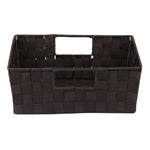 Load image into Gallery viewer, Home Basics Polyester Woven Strap Open Bin, Brown $6.00 EACH, CASE PACK OF 6
