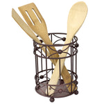 Load image into Gallery viewer, Home Basics Arbor Collection Cutlery Holder with Mesh Bottom and Non-Skid Feet, Oil-Rubbed Bronze $5.00 EACH, CASE PACK OF 12
