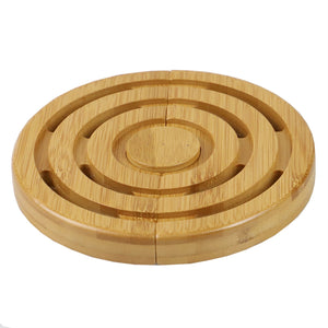 Michael Graves Design Expandable Slatted Round Bamboo Trivet, Natural $7 EACH, CASE PACK OF 6