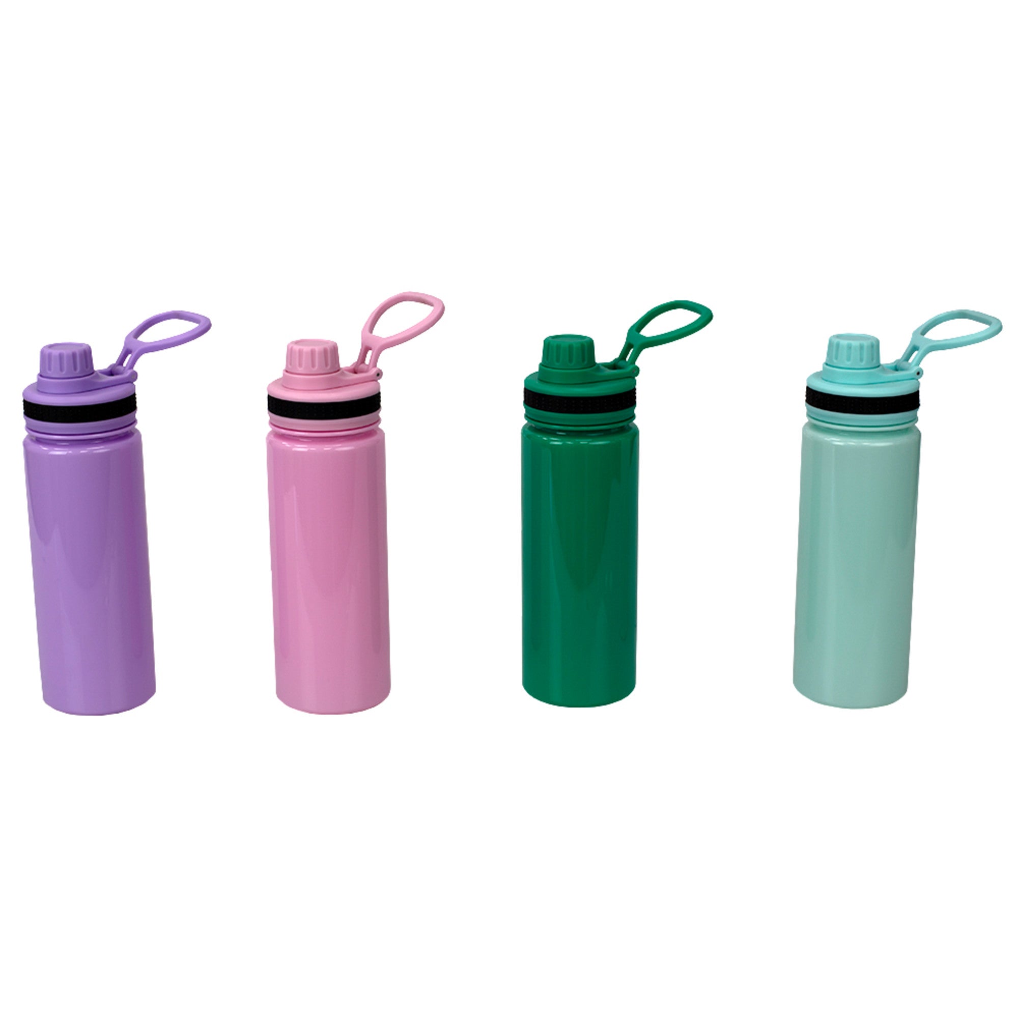 Home Basics 24 oz. Travel Bottle with Carrying Loop - Assorted Colors