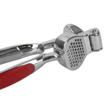 Load image into Gallery viewer, Home Basics Rubber Grip Zinc Plated Steel Garlic Presser, Red $5.00 EACH, CASE PACK OF 24
