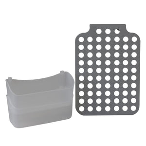 Home Basics Adjustable Over the Cabinet Plastic Organizer, Clear and Grey $5.00 EACH, CASE PACK OF 12