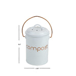 Load image into Gallery viewer, Home Basics Grove Compact Countertop Compost Bin, White $10.00 EACH, CASE PACK OF 6
