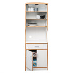 Load image into Gallery viewer, Home Basics Microwave Cabinet, White $120 EACH, CASE PACK OF 1
