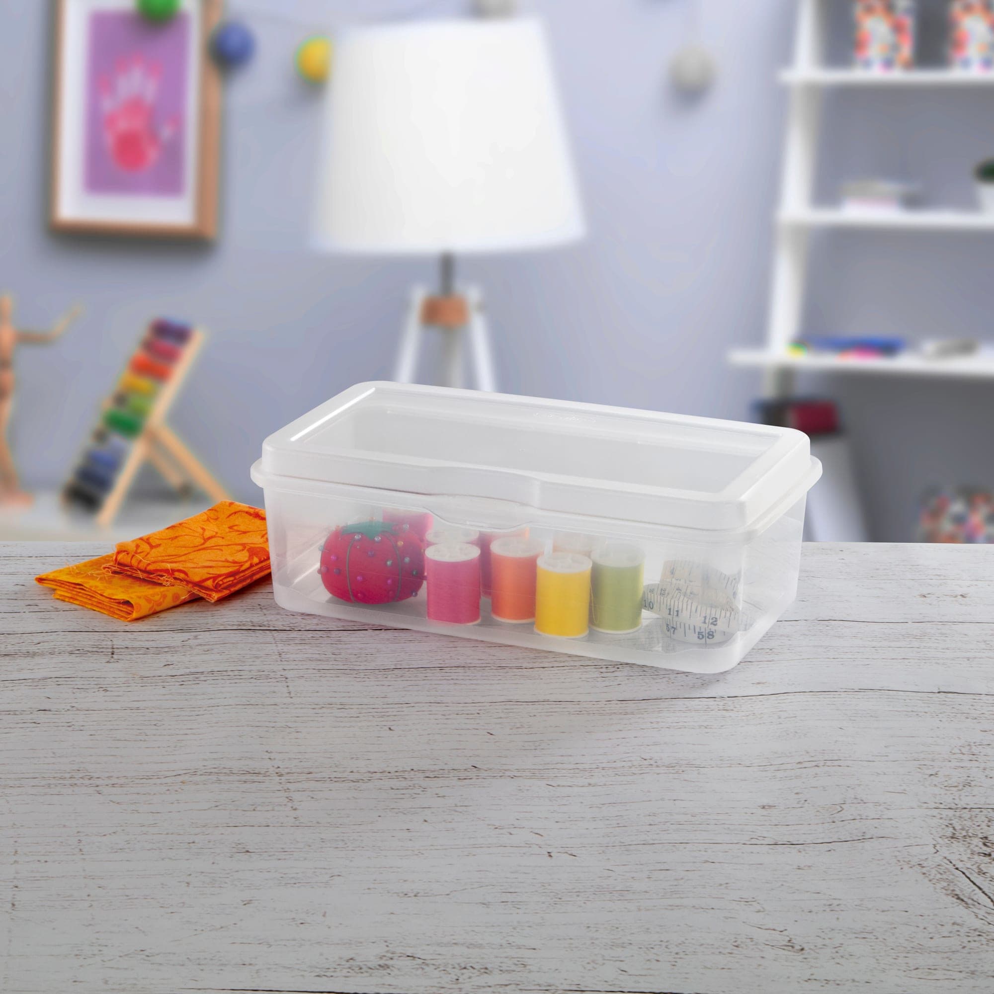 Sterilite Large FlipTop Plastic Storage Container $4.00 EACH, CASE PACK OF 6