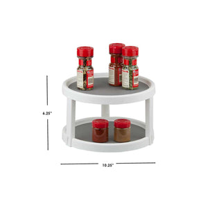 Home Basics 2 Tier Plastic Turntable $5.00 EACH, CASE PACK OF 12