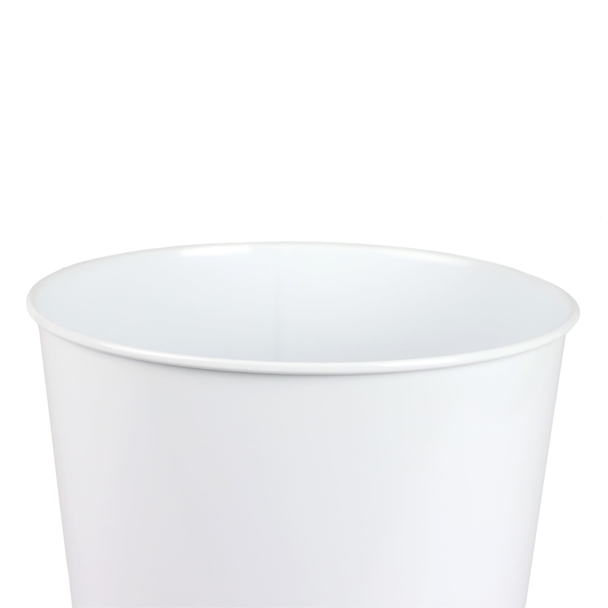 Home Basics Open Top 8 Lt Waste Bin, (9.5" x 10.25"), White $6.00 EACH, CASE PACK OF 12