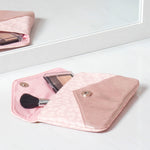 Load image into Gallery viewer, Home Basics Leopard Cosmetic Envelope Clutch, Pink $5.00 EACH, CASE PACK OF 12
