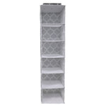 Load image into Gallery viewer, Home Basics Arabesque 6 Shelf Non-woven Hanging Closet Organizer, Grey $5.00 EACH, CASE PACK OF 12
