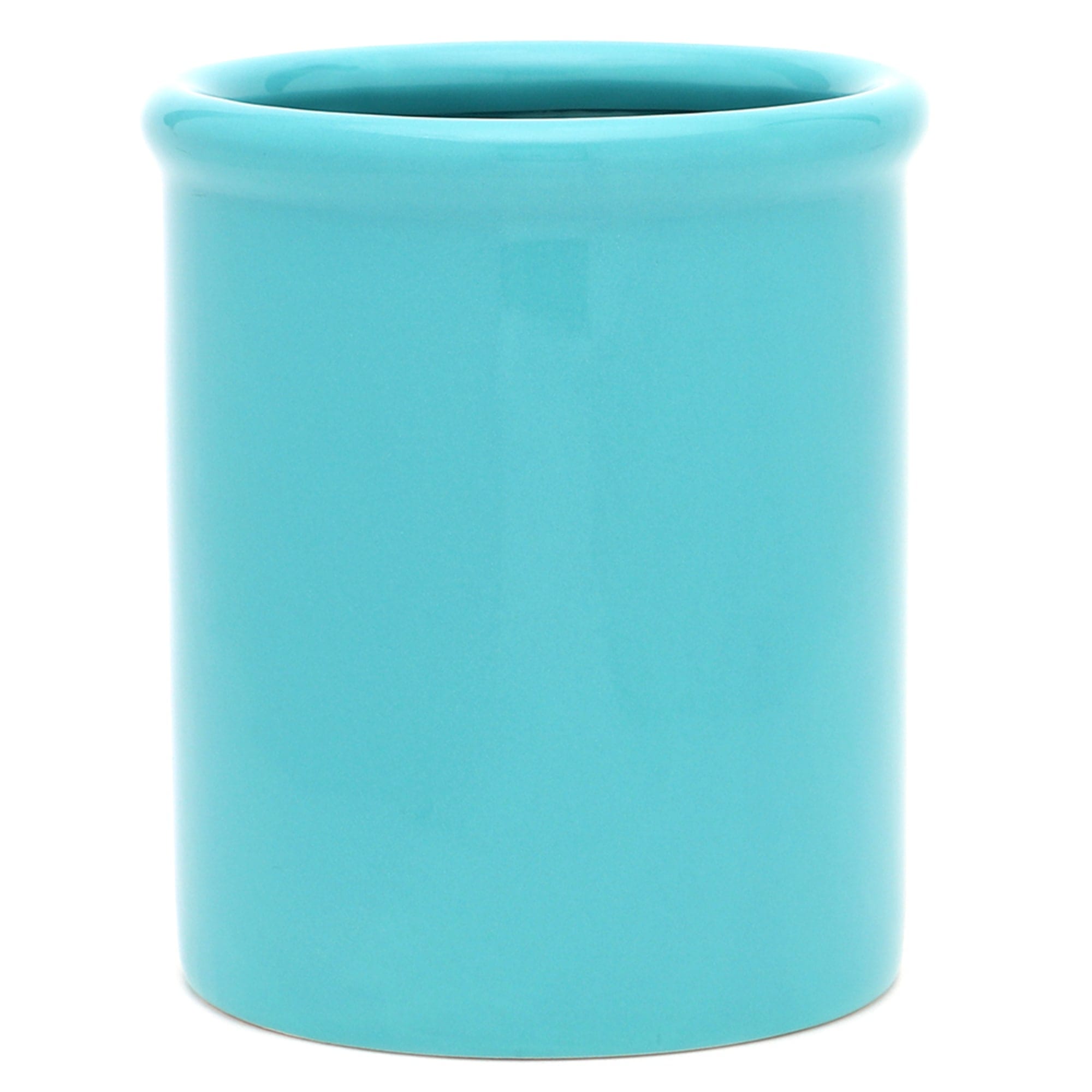 Home Basics Glazed Ceramic Utensil Crock, Turquoise $6.00 EACH, CASE PACK OF 6