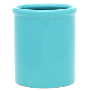 Home Basics Glazed Ceramic Utensil Crock, Turquoise $6.00 EACH, CASE PACK OF 6