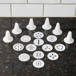 Load image into Gallery viewer, Home Basics Cookie Press with Cookie Discs and Decorating Tips $6 EACH, CASE PACK OF 8
