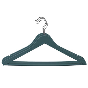 Home Basics 3 Piece Rubberized Hangers, Slate $4.00 EACH, CASE PACK OF 12