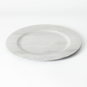 Sophia Grace 12" Charger Plate, Timber Grey $3.00 EACH, CASE PACK OF 12