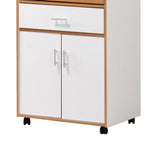 Load image into Gallery viewer, Home Small  Wood Microwave Cart, White $80.00 EACH, CASE PACK OF 1

