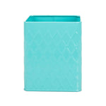 Load image into Gallery viewer, Home Basics Tin Utensil Holder, Turquoise $4.00 EACH, CASE PACK OF 12
