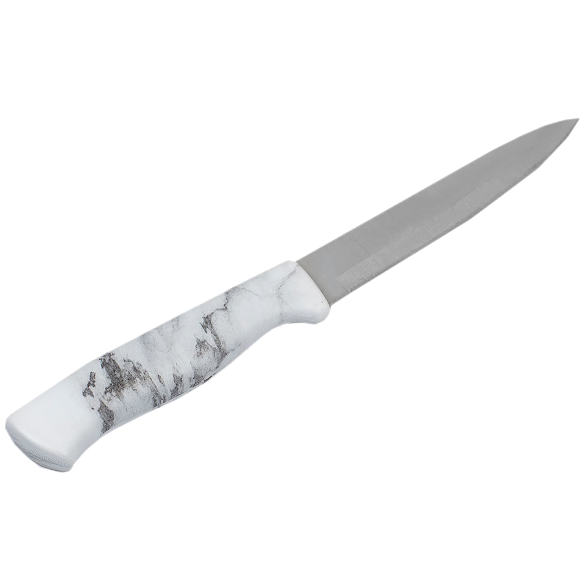 Home Basics Marble Collection 5"  Utility Knife, White $1.50 EACH, CASE PACK OF 24
