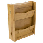 Load image into Gallery viewer, Home Basics Bamboo Letter Rack with Key Box, Natural $12.00 EACH, CASE PACK OF 12
