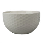 Load image into Gallery viewer, Home Basics Embossed Honeycomb 5.5&quot; Ceramic Bowl, White $2 EACH, CASE PACK OF 24
