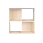 Load image into Gallery viewer, Home Basics Open and Enclosed 4 Cube MDF Storage Organizer, Oak $30.00 EACH, CASE PACK OF 1

