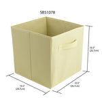 Load image into Gallery viewer, Home Basics Collapsible and Foldable Non-Woven Storage Cube, Khaki $3.00 EACH, CASE PACK OF 12
