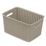 Load image into Gallery viewer, Home Basics 5 Liter Plastic Basket With Handles, Grey $4 EACH, CASE PACK OF 6
