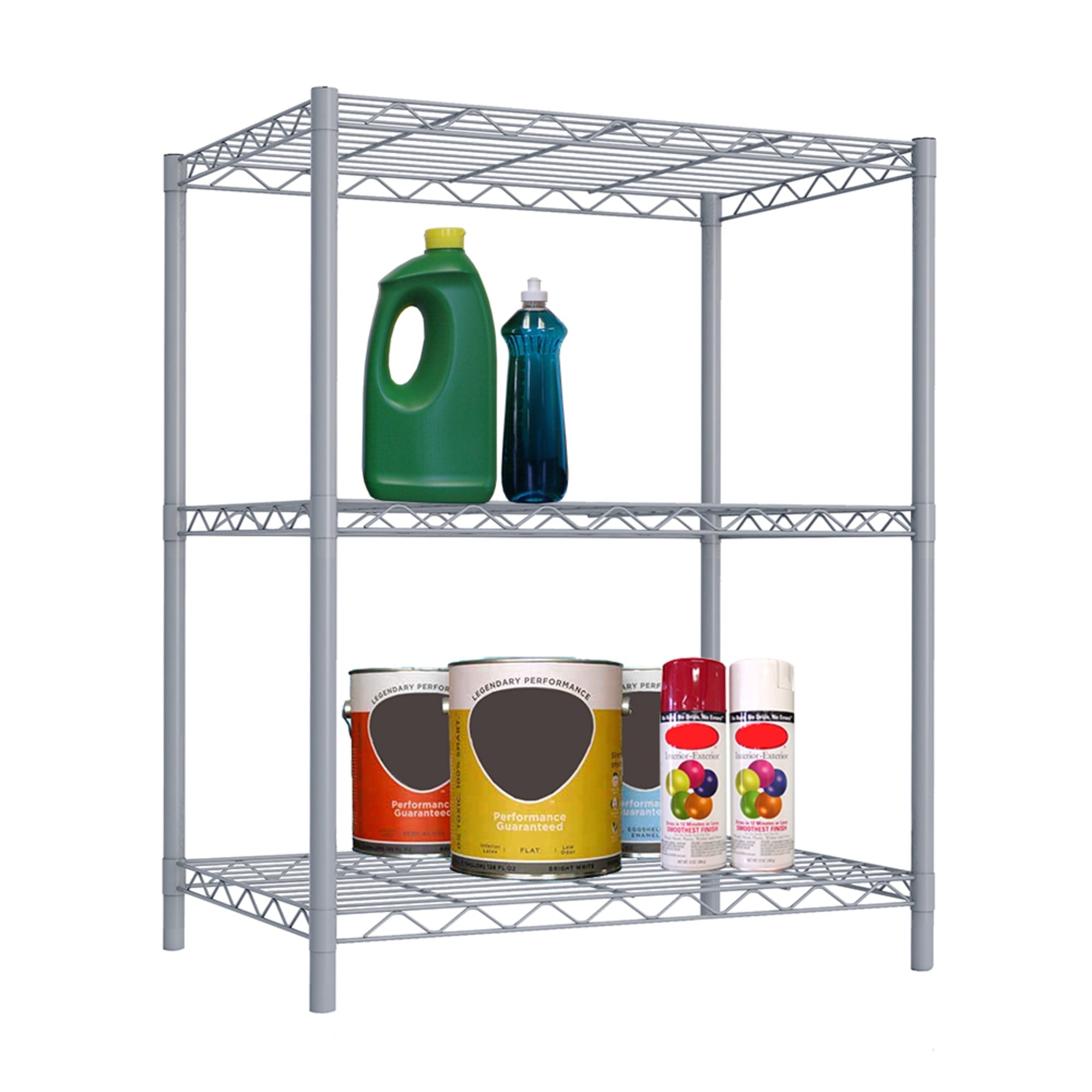 Home Basics 3 Tier Metal Wire Shelf, Grey $30.00 EACH, CASE PACK OF 4