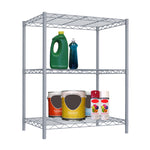 Load image into Gallery viewer, Home Basics 3 Tier Metal Wire Shelf, Grey $30.00 EACH, CASE PACK OF 4
