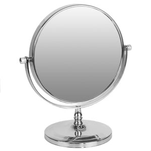 Home Basics Countertop and Tabletop Dual Sided Cosmetic Mirror, Chrome $8 EACH, CASE PACK OF 12