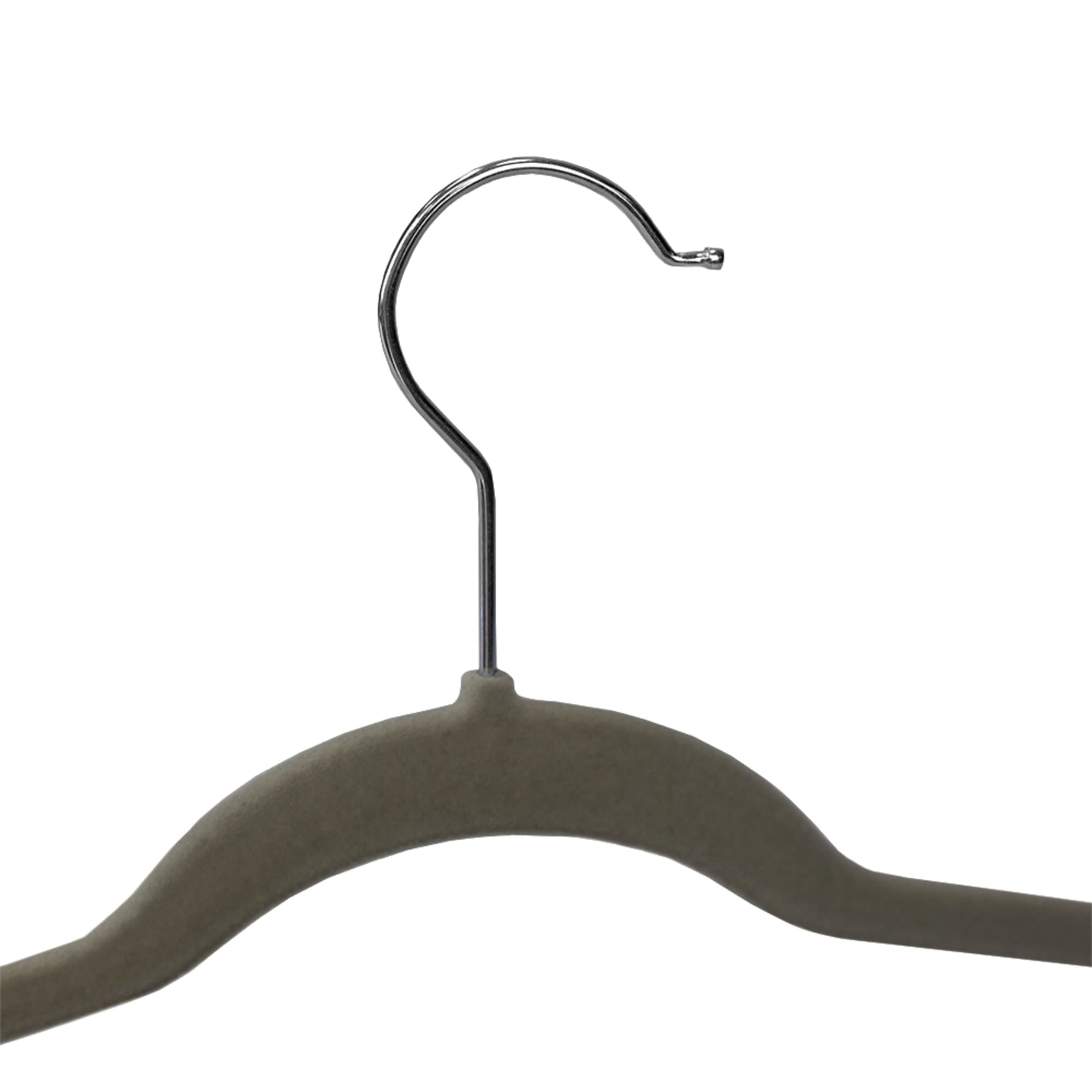 Home Basics Non-Slip Velvet Hangers With Adjustable Metal Clips, (Set of 5), Grey $5 EACH, CASE PACK OF 12