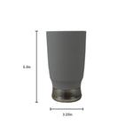 Load image into Gallery viewer, Home Basics Rubberized Plastic Tumbler with Steel Base, Grey $3.00 EACH, CASE PACK OF 12
