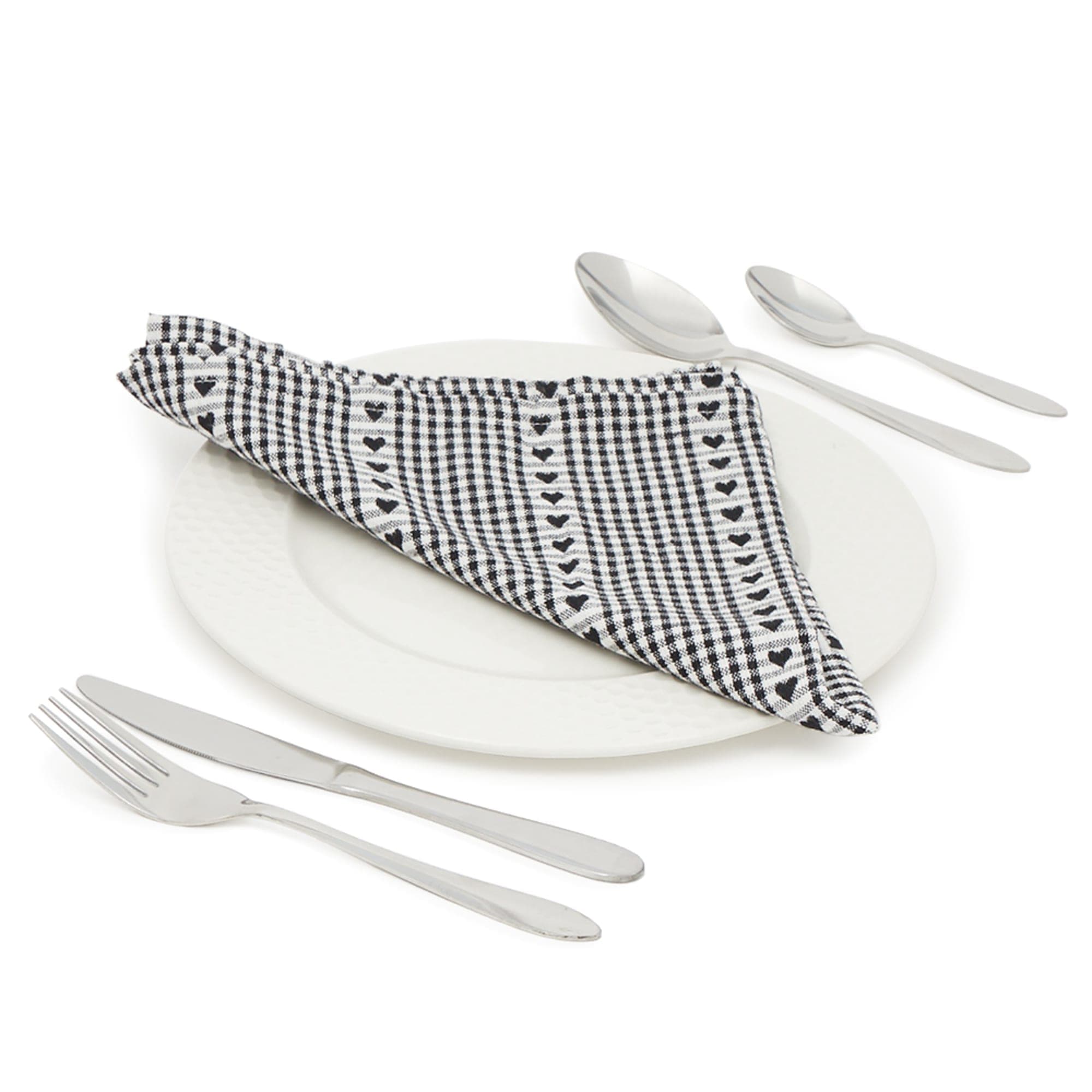 Home Basics Sleek 16 Piece Stainless Steel Flatware Set, Silver $8.00 EACH, CASE PACK OF 12