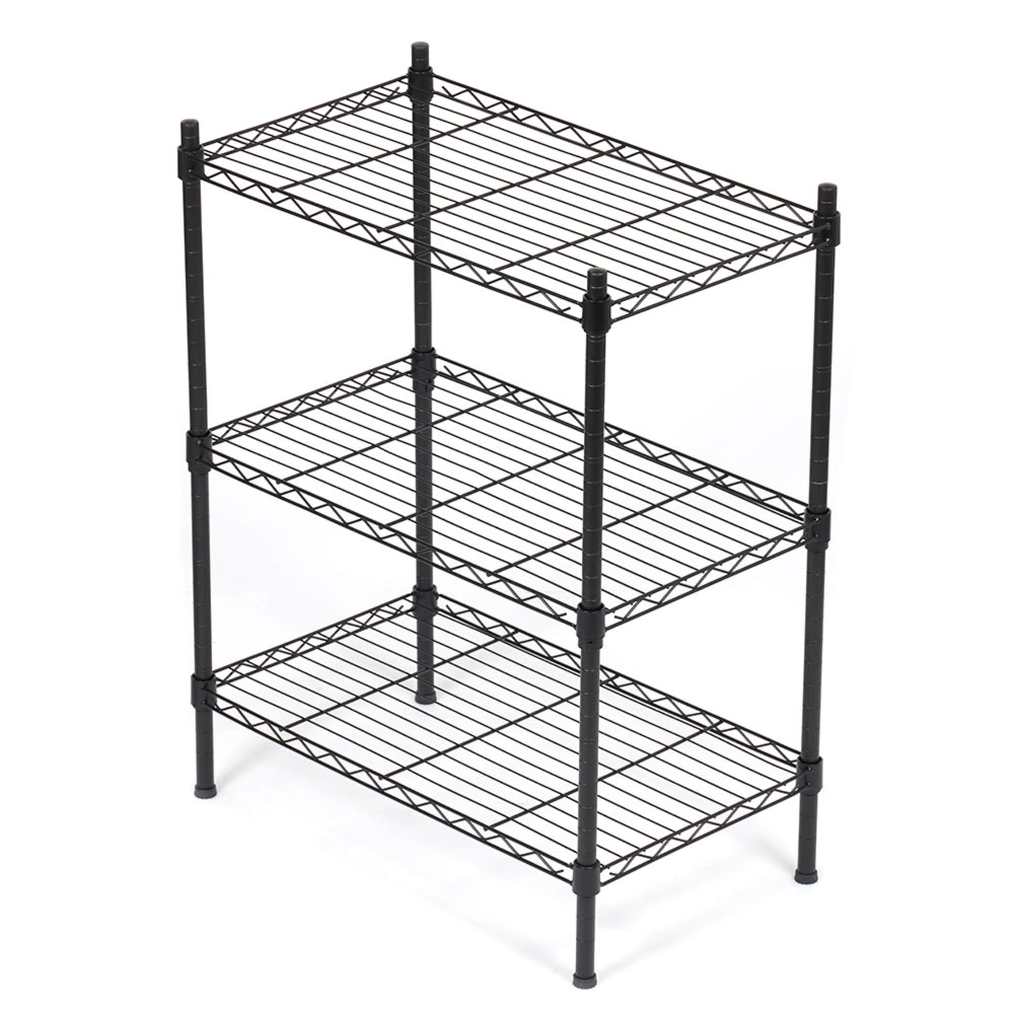 Home Basics 3 Tier Steel Wire Shelf, Black $30.00 EACH, CASE PACK OF 1