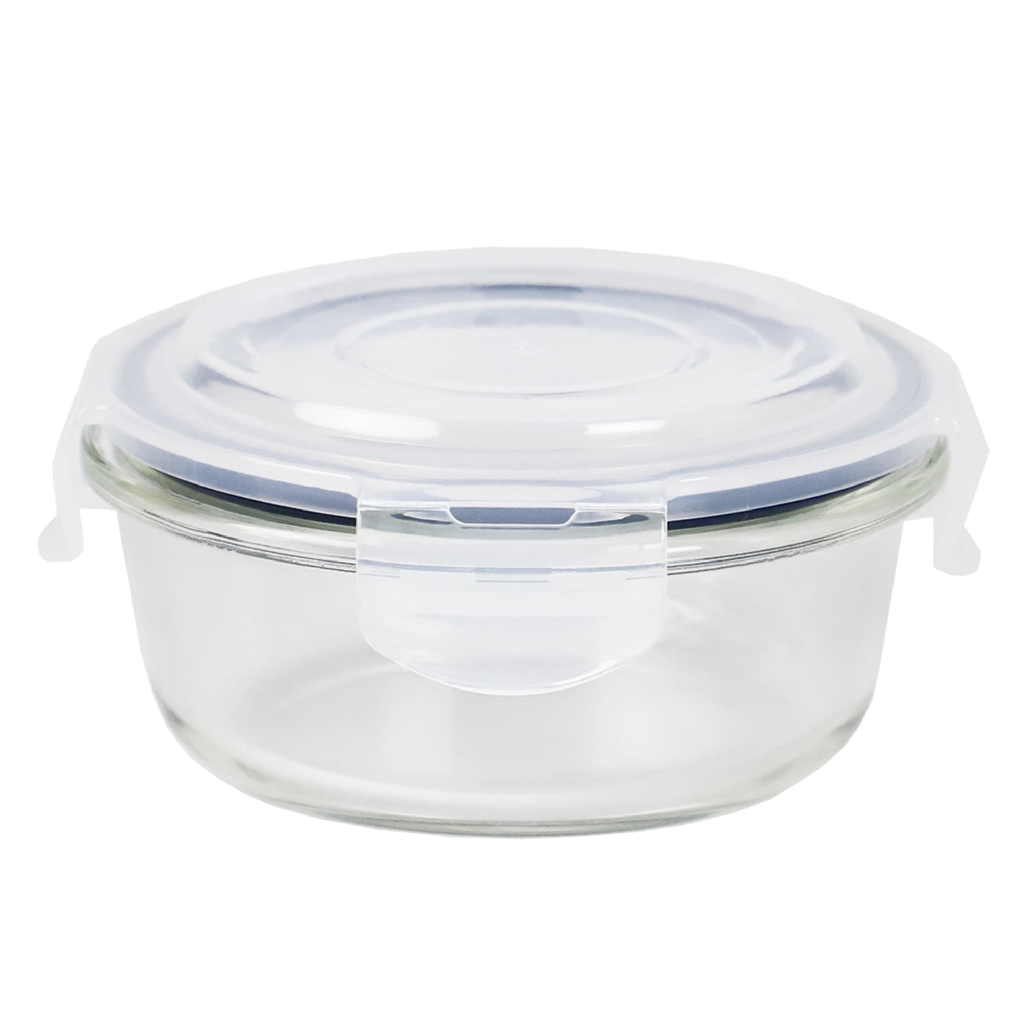 Michael Graves Design 13 Ounce High Borosilicate Glass Round Food Storage Container with Indigo Rubber Seal $3.00 EACH, CASE PACK OF 12