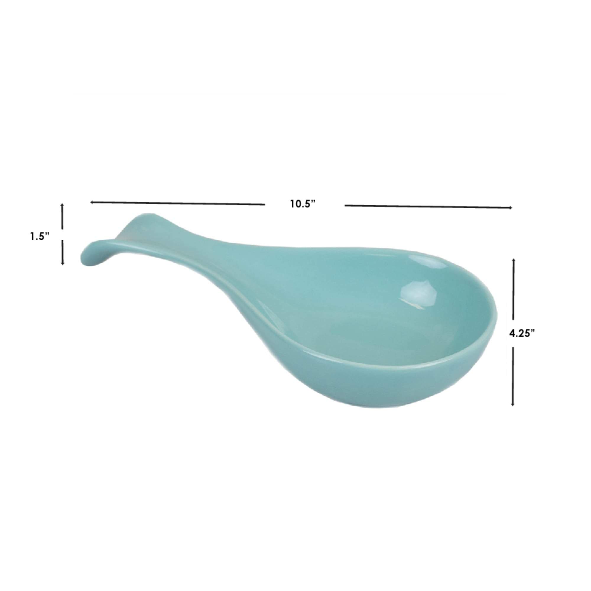 Home Basics Ceramic Spoon Rest, Turquoise $4.00 EACH, CASE PACK OF 12