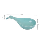 Load image into Gallery viewer, Home Basics Ceramic Spoon Rest, Turquoise $4.00 EACH, CASE PACK OF 12
