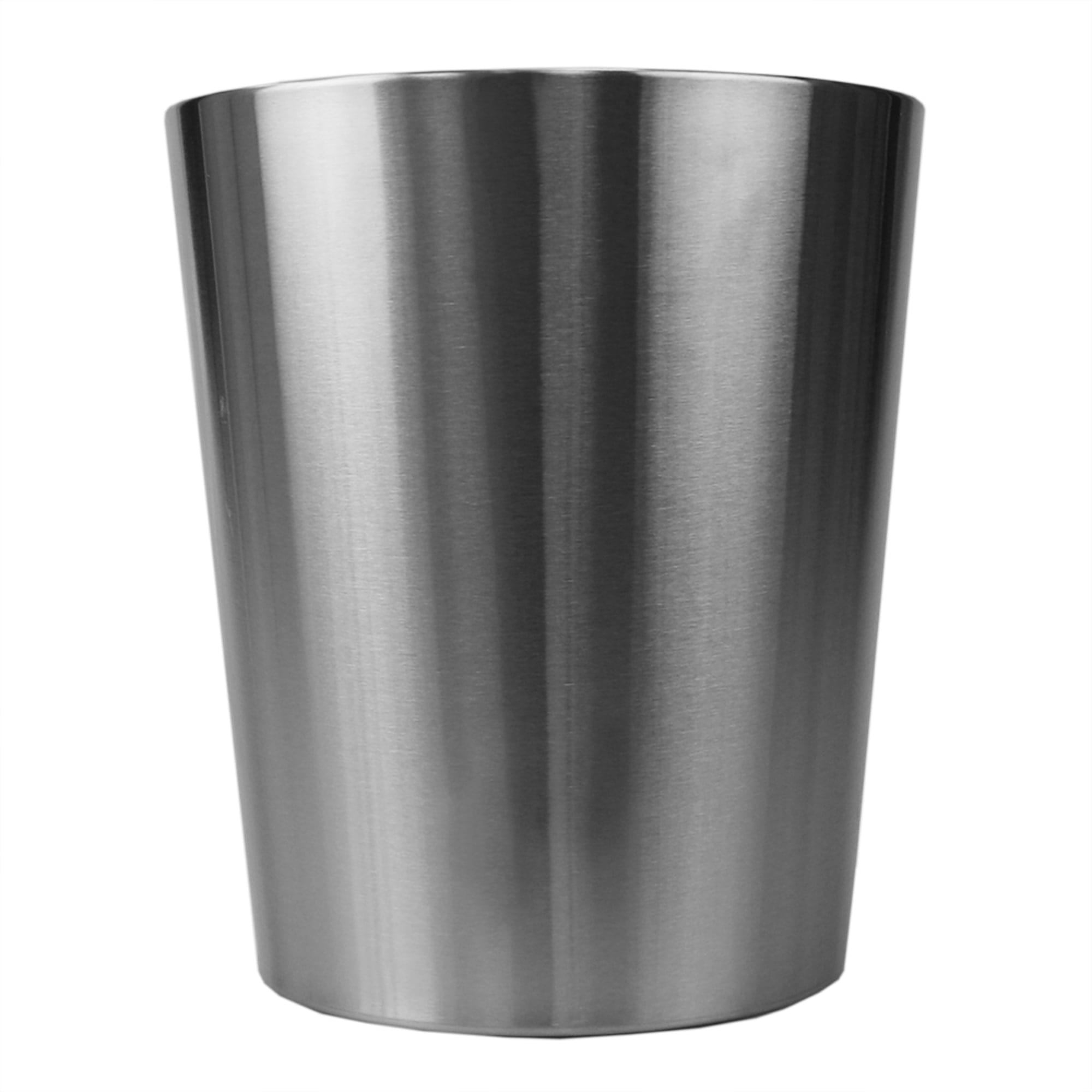 Home Basics Tapered 6 Lt Stainless Steel Waste Bin, Silver $6 EACH, CASE PACK OF 6