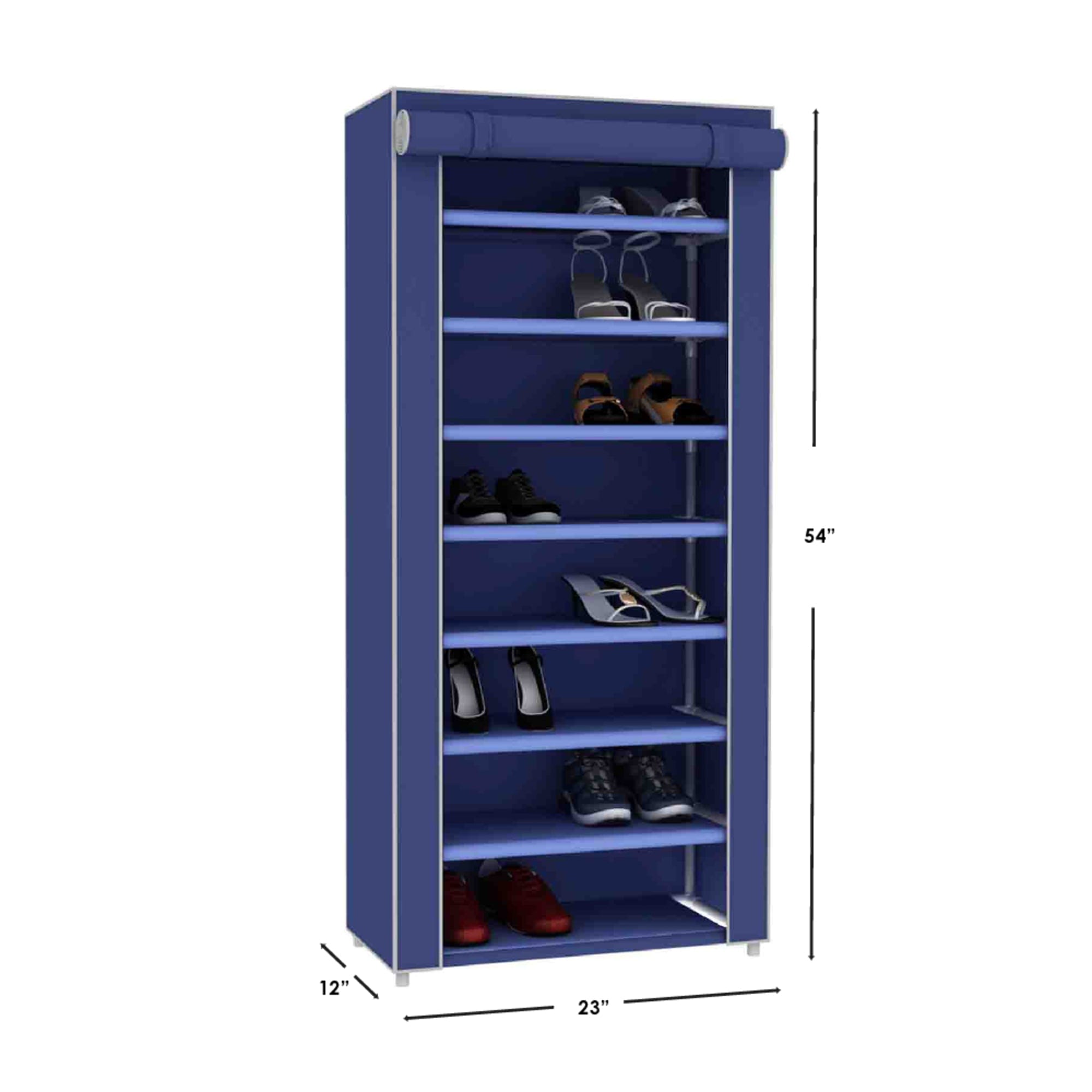 Home Basics 8-Tier Portable Polyester Shoe Closet, Navy $20.00 EACH, CASE PACK OF 5