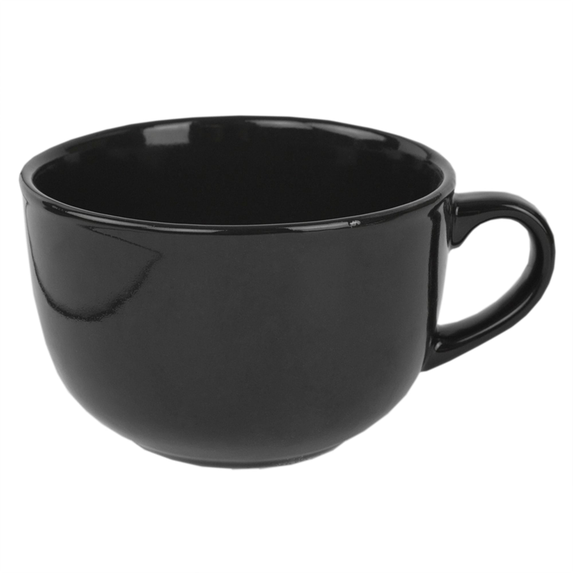 Home Basics Jumbo 22 oz Ceramic Mug, Black $3.00 EACH, CASE PACK OF 24