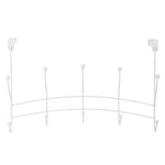 Load image into Gallery viewer, Home Basics Shelby 5 Hook Over the Door Hanging Rack, White $5.00 EACH, CASE PACK OF 12
