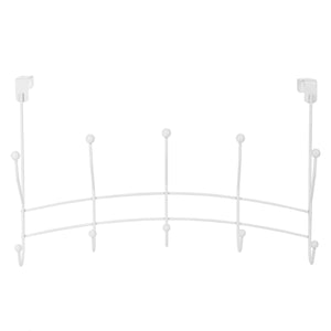 Home Basics Shelby 5 Hook Over the Door Hanging Rack, White $5.00 EACH, CASE PACK OF 12