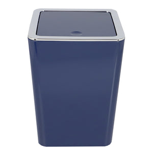 Home Basics Skylar Swing Top 3 Lt ABS Plastic Waste Bin, Navy $10.00 EACH, CASE PACK OF 4