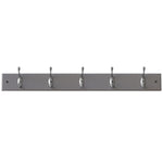 Load image into Gallery viewer, Home Basics 5 Double Hook Wall Mounted Hanging Rack, Grey $12.00 EACH, CASE PACK OF 12
