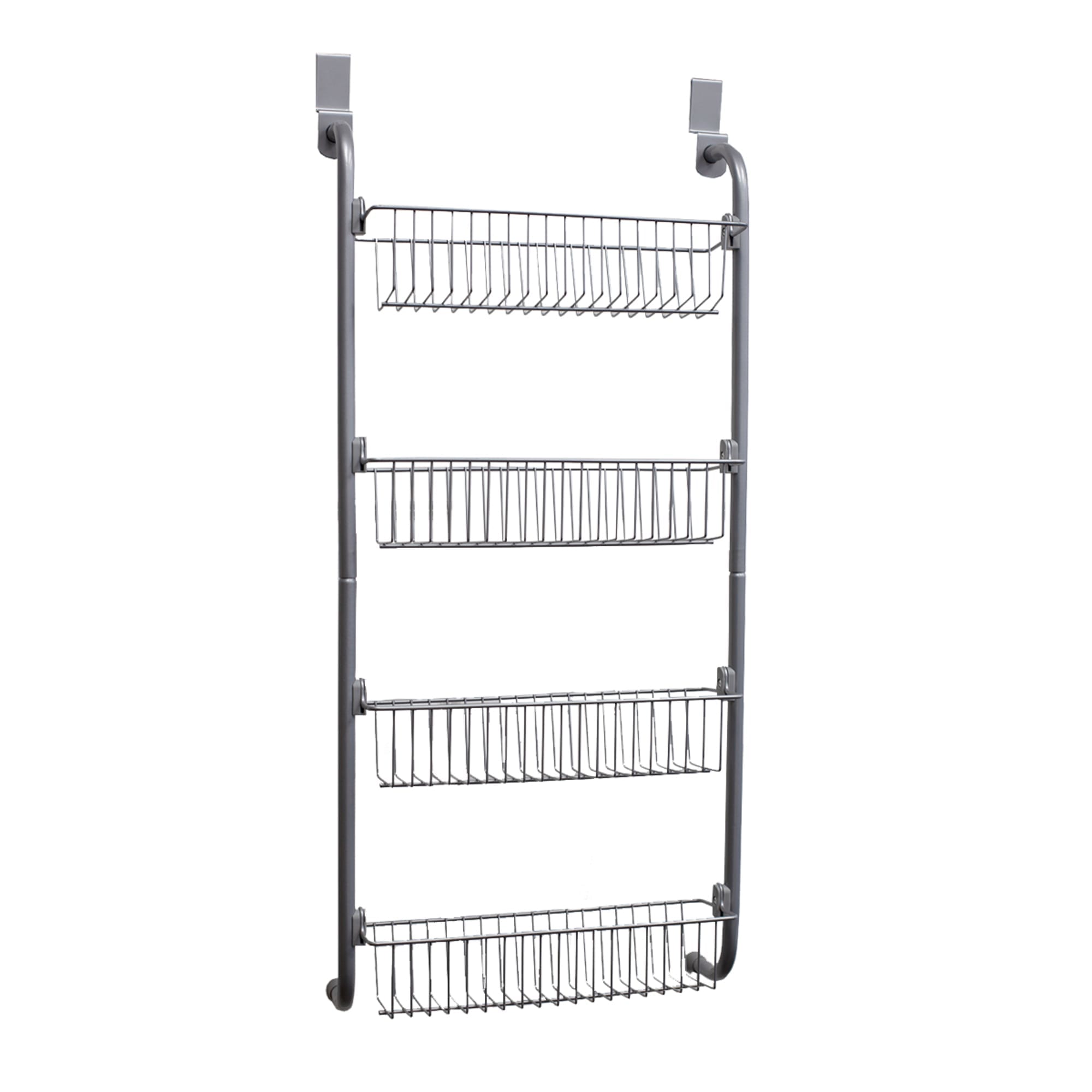 Household Essentials 12 2-Tier Pantry Organizer Nickel