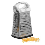 Load image into Gallery viewer, Home Basics 4 Sided Stainless Steel Cheese Grater with Faux Marble Handle $4.00 EACH, CASE PACK OF 24

