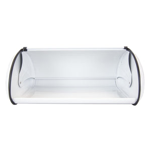 Home Basics Roll-Top Lid Steel Bread Box, White $20.00 EACH, CASE PACK OF 6