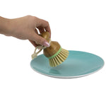 Load image into Gallery viewer, Home Basics Bliss Collection Bamboo Dish Scrubber, Green $3 EACH, CASE PACK OF 12
