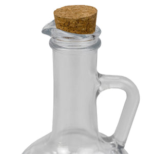 Home Basics Orchard Glass Oil and Vinegar Bottle with Cork Tops, Clear $3 EACH, CASE PACK OF 12