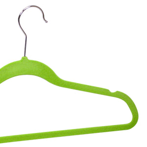 Home Basics 10-Piece Velvet Hangers, Green $4.00 EACH, CASE PACK OF 12