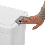 Load image into Gallery viewer, Sterilite  7.5 Gallon / 28 Liter TouchTop™ Wastebasket White $15.00 EACH, CASE PACK OF 4
